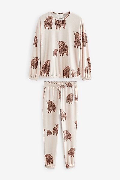 Next Pyjama Weicher, langärmeliger Schlafanzug (2 günstig online kaufen