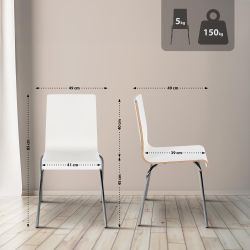 CLP Besucherstuhl Gahanna, Stapelstuhl, Sitz aus günstig online kaufen