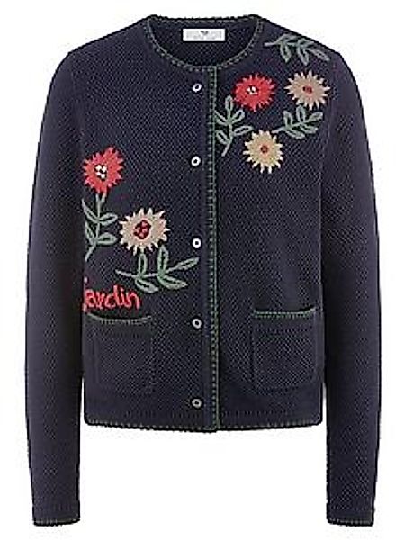 Strickjacke Peter Hahn blau günstig online kaufen