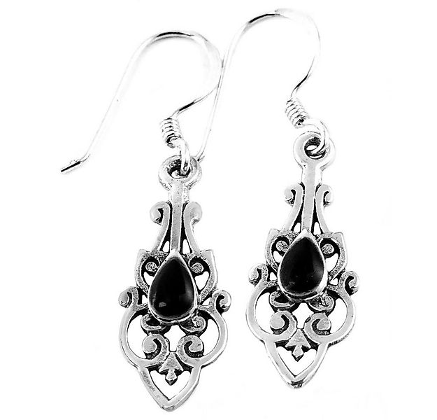 HOPLO Paar Ohrhänger Mittelalter Ohrringe OhrhängerOhrringe mit Onyxstein S günstig online kaufen