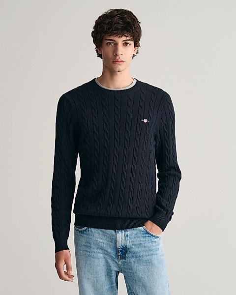 Gant Strickpullover COTTON CABLE C-NECK mit günstig online kaufen