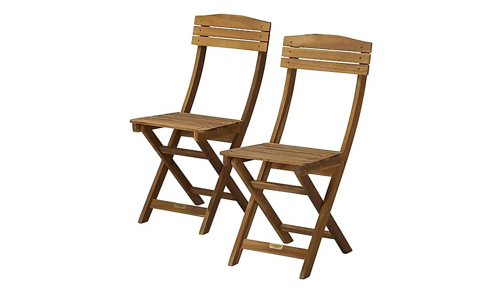 Balkonklappstuhl 2er-Set aus Akazienholz Java ¦ holzfarben ¦ Maße (cm): B: günstig online kaufen
