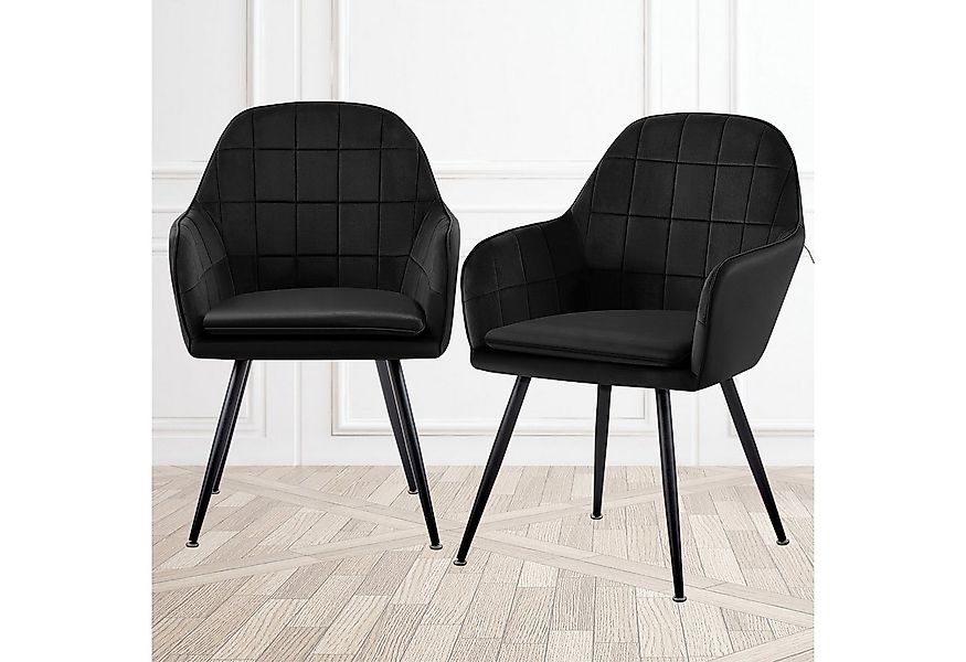 TRISENS Esszimmerstuhl Ophelia (Stück, 2 St), Essstuhl mit abgestepptem Sam günstig online kaufen