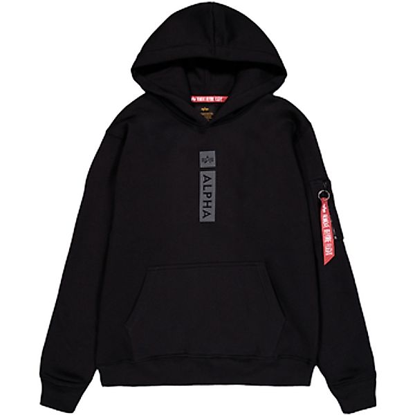 Alpha  Sweatshirt Alpha Puff Print Hoodie - black günstig online kaufen