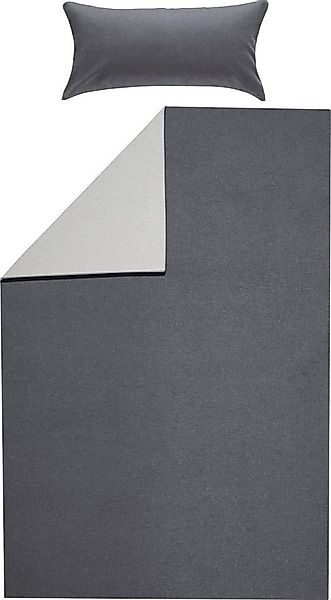 Erwin Müller Bettwäsche Wendebettwäsche, Biber, Uni günstig online kaufen