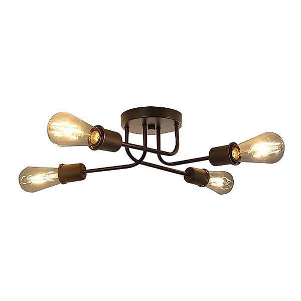 Nettlife Deckenleuchte Wohnzimmer Schwarz 4/8 Flammig günstig online kaufen