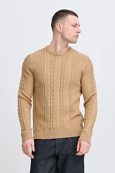 Blend Strickpullover "BHBASIM" Klassischer Grobstrickpullover mit Zopfmuste günstig online kaufen