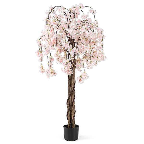 Kunstbaum Kirschblütenbaum, COSTWAY, Höhe 163 cm, günstig online kaufen