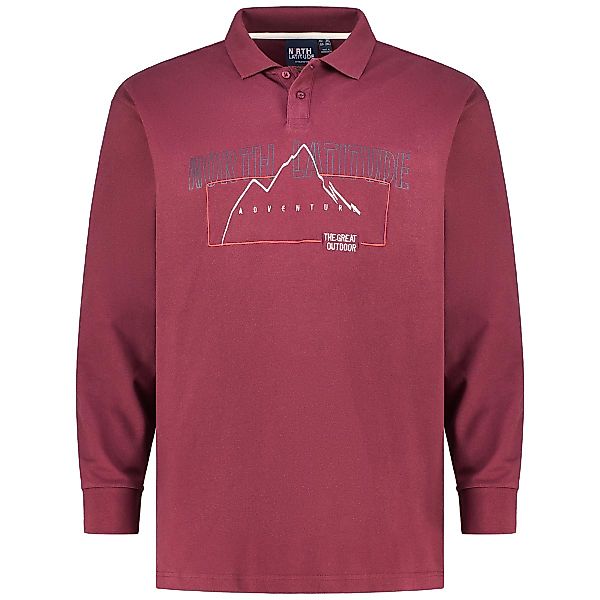 North Poloshirt mit Elasthan Farbe dunkelrot Größe: 3XL günstig online kaufen