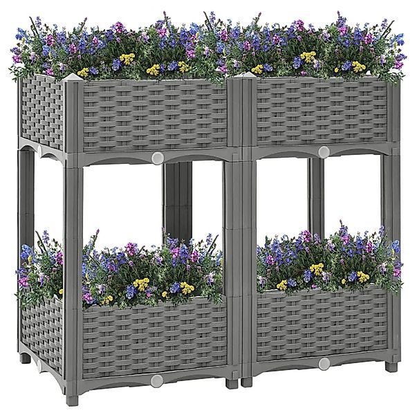 vidaXL Hochbeet 80x40x71 cm Polypropylen 1635497 günstig online kaufen