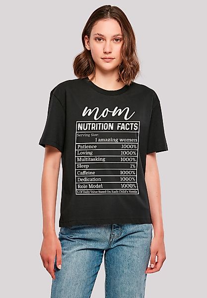 F4NT4STIC T-Shirt "Muttertag Mama Nährwerte Lustig weiss", Premium Qualität günstig online kaufen
