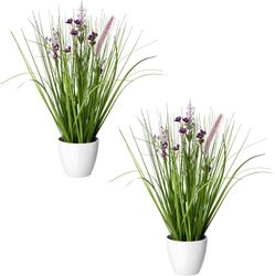 Kunstgras Blüten-Gras-Mix, Creativ green, Höhe 41 günstig online kaufen