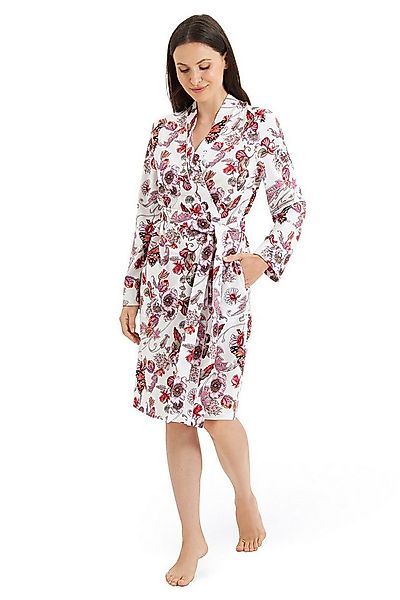 Rösch Damenbademantel 1253305, Knielang, Bauwolle günstig online kaufen