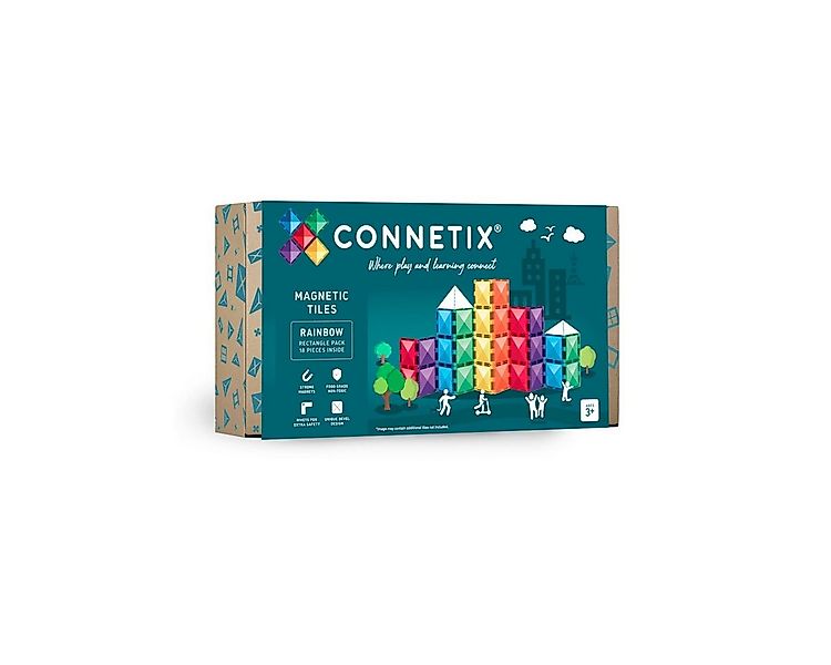 Connetix Rainbow Rectangle Pack verstärkte Magnete pädagogisches Lernspiel günstig online kaufen