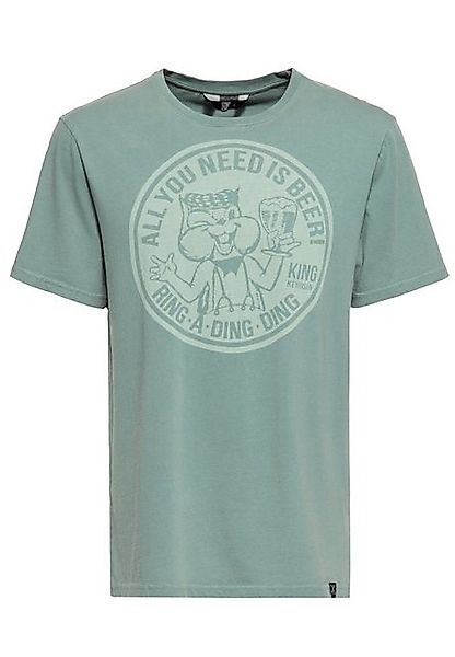 KingKerosin Print-Shirt (1-tlg) Front Print im Retro Stil günstig online kaufen