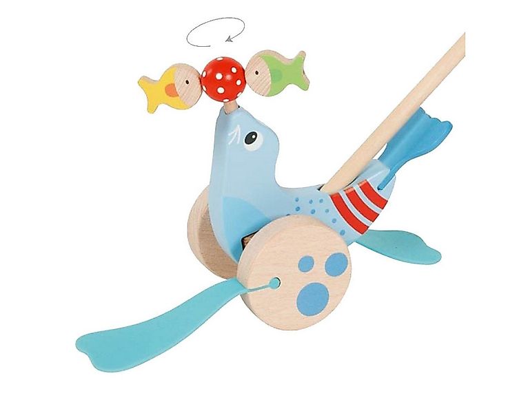 goki Schiebestab Schiebetier Robbe, (packung, 2-tlg), Holzspielzeug-Klassik günstig online kaufen