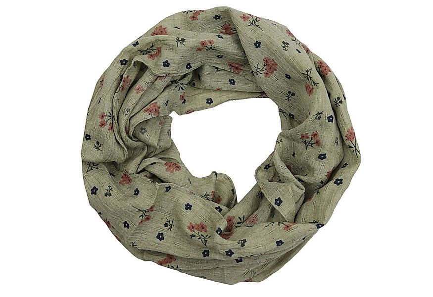 MIRROSI Loop Damen Schal mit Blumen-Muster Weich aus 100% Baumwolle Schlauc günstig online kaufen