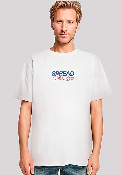 F4NT4STIC T-Shirt "Spread The Love Valentinstag Streetwear Front" Premium Q günstig online kaufen