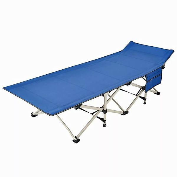 KOMFOTTEU Feldbett Campingbett klappbar mit Seitentasche, bis 272 kg, 190x7 günstig online kaufen