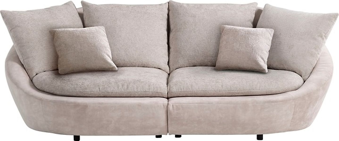 TRENDMANUFAKTUR Big-Sofa »Maui, inklusive 4 Rückenkissen und 2 Zierkissen, günstig online kaufen
