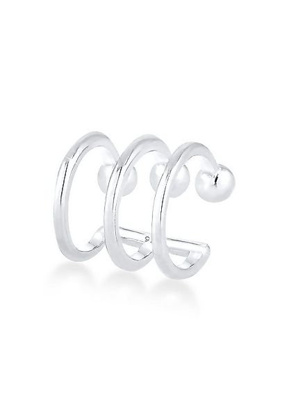 Elli Single-Ohrhaken Ear Cuffs 3er Ohrklemme Kugel Trend 925er Silber günstig online kaufen