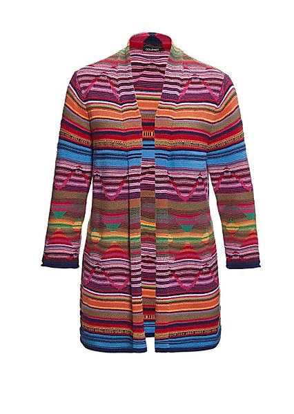 GOLDNER Strickjacke "Kurzgröße Abstrakt gemusterte Jaquardstrickjacke" Jacq günstig online kaufen
