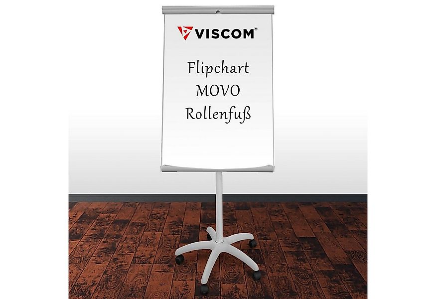 Viscom Magnettafel Movo, Flipchart mit Rollenfuß - magnetisch - mobiles Whi günstig online kaufen