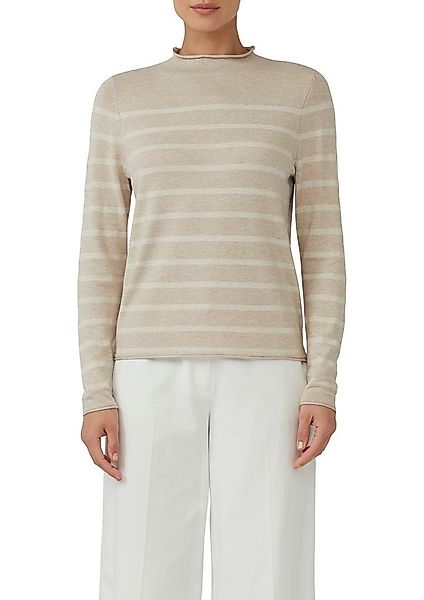 s.Oliver BLACK LABEL Strickpullover mit Streifen Muster günstig online kaufen