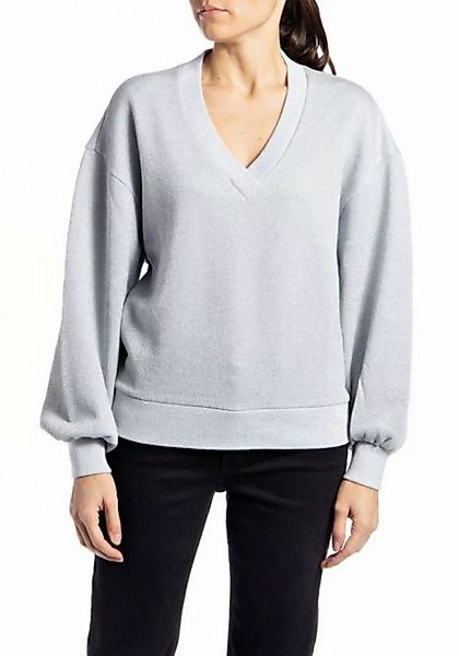 Replay Sweatshirt mit V-Ausschnitt günstig online kaufen