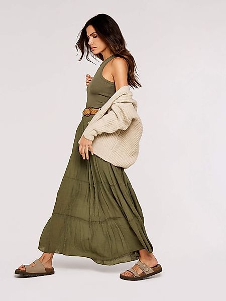 Apricot Maxirock Slub Shimmer Belt Maxi günstig online kaufen