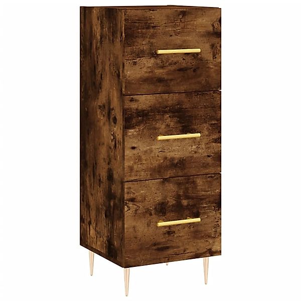 vidaXL Sideboard Räuchereiche 34,5x34x90 cm Holzwerkstoff 828593 günstig online kaufen
