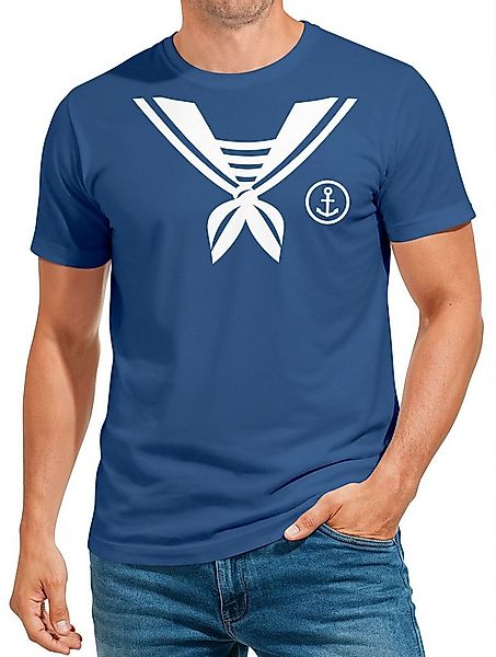 MoonWorks Print-Shirt Herren T-Shirt Matrose Sailor Last Minute Faschingsko günstig online kaufen