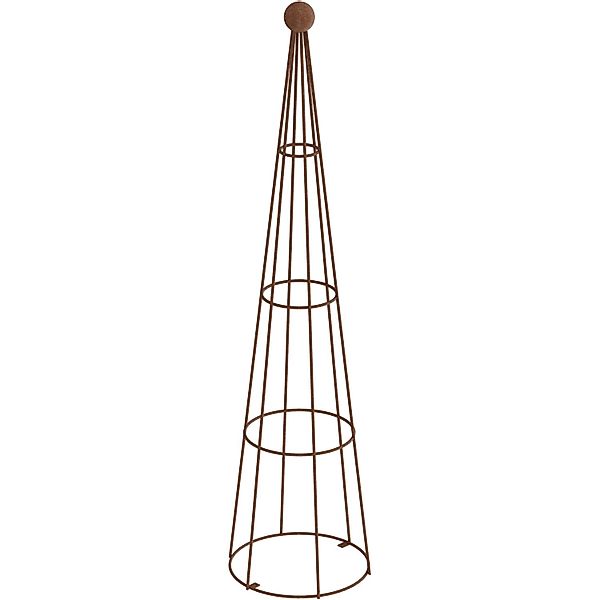 Eleo Rankobelisk Enna 170 cm x 44 cm Rankhilfe mit Rostpatina günstig online kaufen
