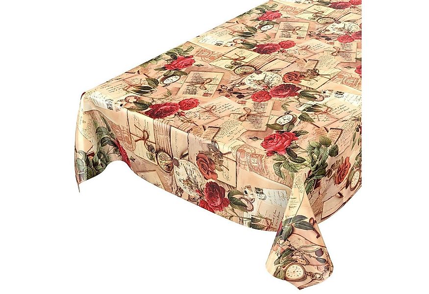 ANRO Tischdecke Wachstuchtischdecke Gartentischdecke Wachstischdecke (Einze günstig online kaufen