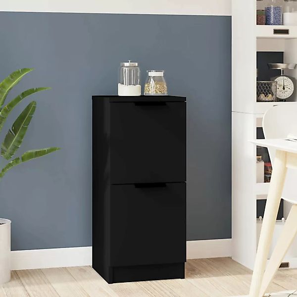 vidaXL Sideboard Sideboard Schwarz 30x30x70 cm günstig online kaufen