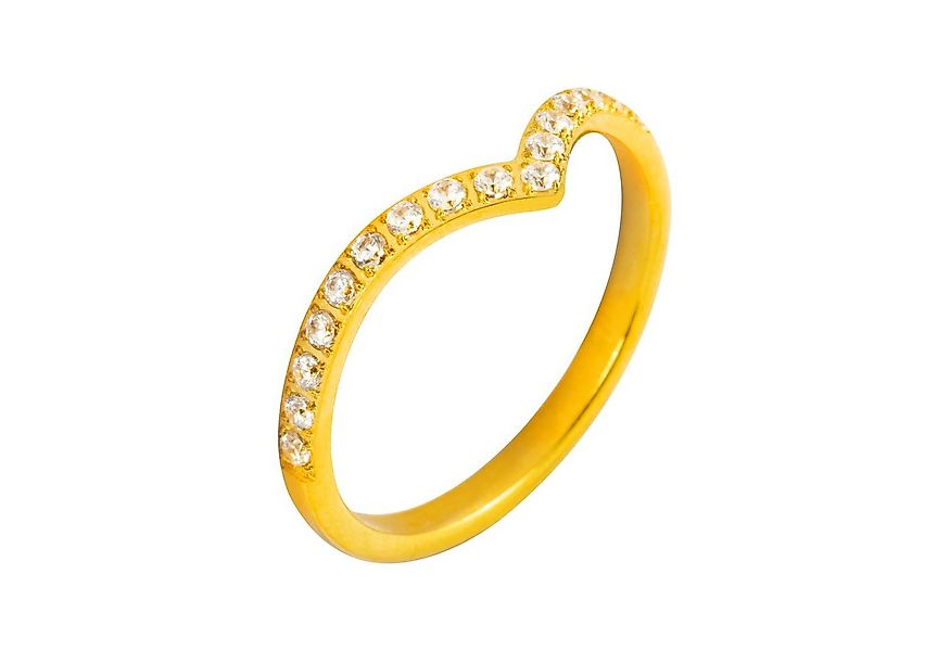 meditoys Fingerring Damen-Edelstahlring · goldfarben · Filigraner, elegante günstig online kaufen