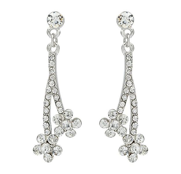 Unique Paar Ohrstecker Ohrstecker Blüten Modeschmuck Steinbesatz klar MOE00 günstig online kaufen