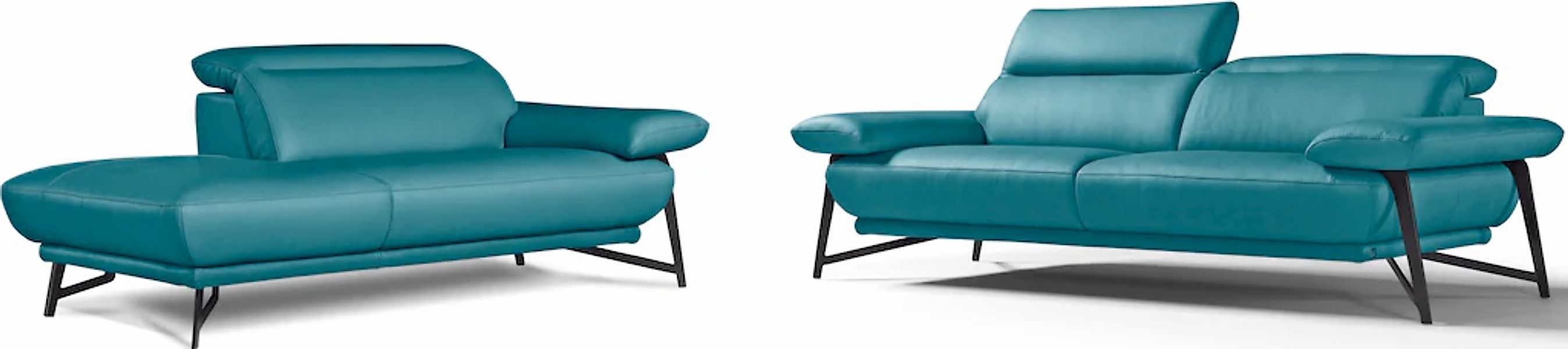 Egoitaliano Sofa "Anais, Design mit hohem Sitzkomfort, Fußfarbe schattengra günstig online kaufen