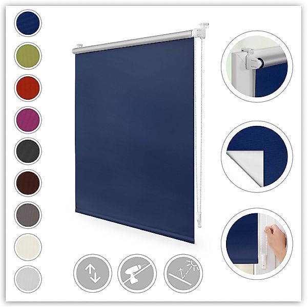 Seitenzugrollo Klemmfix Hitzeschutz, LICHTBLICK ORIGINAL, verdunkelnd, ohne günstig online kaufen