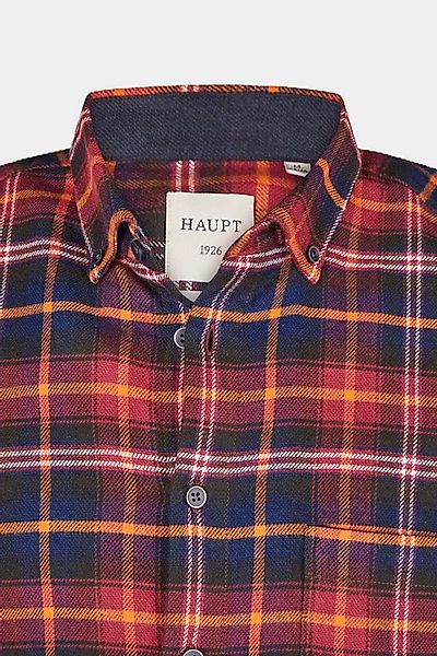 Haupt Langarmhemd Haupt Flanell Modern Fit Langarm Herrenhemd im Karomuster günstig online kaufen