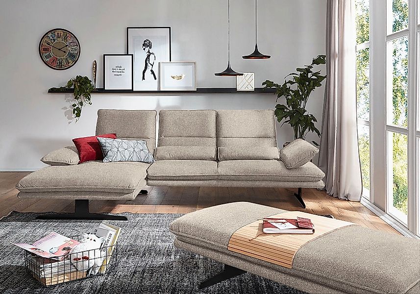 W.SCHILLIG Ecksofa "broadway, Designsofa mit tollem Sitzkomfort" Sitztiefen günstig online kaufen