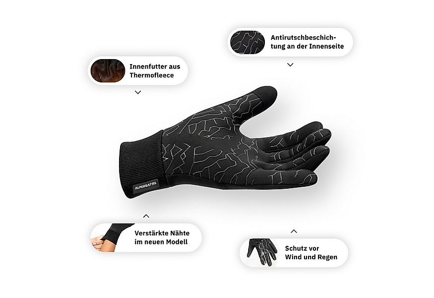 Alpensattel Fahrradhandschuhe Premium Thermo Fahrrad Handschuhe 2.0 (Handsc günstig online kaufen