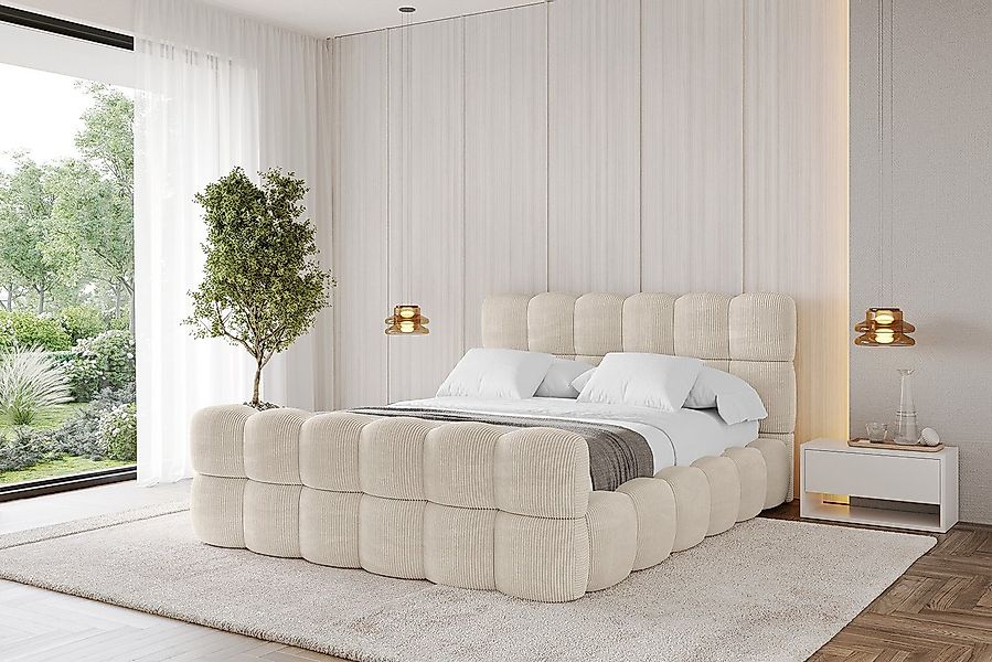 ALTDECOR Polsterbett LEYA-Z (Polsterbett mit Bettkasten und Lattenrost, Box günstig online kaufen