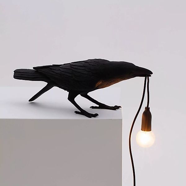 SELETTI Bird Lamp LED-Dekolampe, spielend schwarz günstig online kaufen