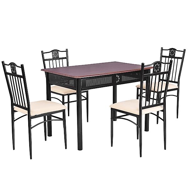 COSTWAY Essgruppe, 5 tlg. Esstisch-Set mit günstig online kaufen