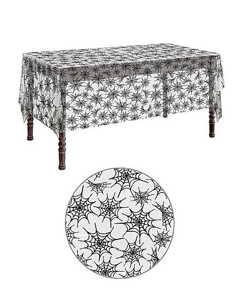 Widmann S.r.l. Tischdecke Halloween Tischdecke 'Spinnennetz', Schwarz 137x2 günstig online kaufen