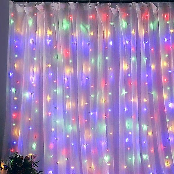 Rosnek LED-Lichtervorhang LED Lichternetz Lichtervorhang Lichterkette,USB,f günstig online kaufen