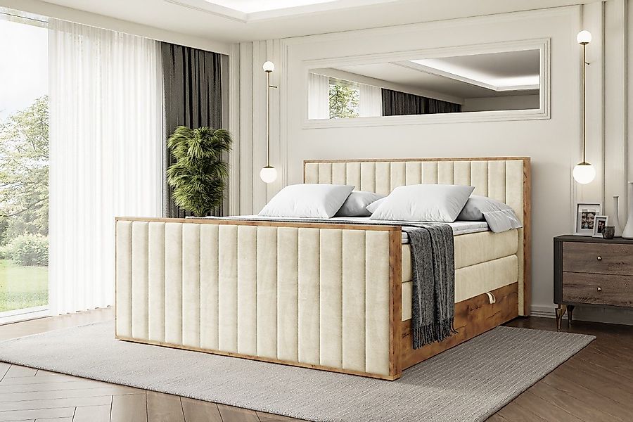 ALTDECOR Boxspringbett LOLLI4-Z KING (Multipocket-Matratze H4, günstig online kaufen