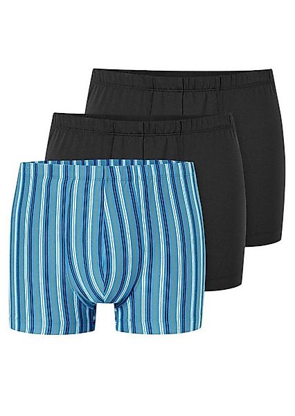 Schiesser Boxershorts Unterwäsche 95/5 Organic Cotton schwarz/blau 921 Herr günstig online kaufen