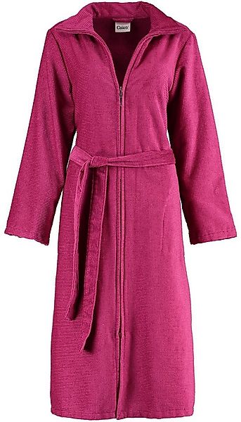 Cawö Damenbademantel 4311, Langform, Baumwolle, Mit einem Reißverschluss, R günstig online kaufen